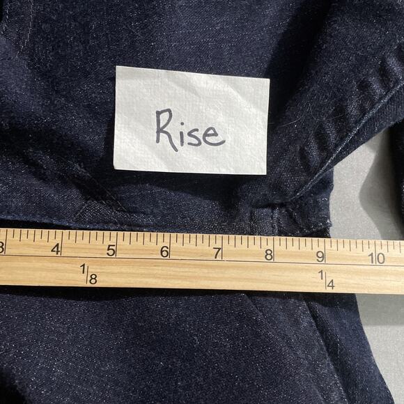 True Religion Size 29 Dark Denim Low Rise Jeans Slim Straight Y2K Sequin Pockets - Picture 11 of 13